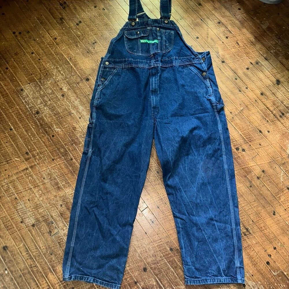 Keys traditional farmer grandpa denim 46x30 overalls